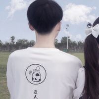 摸摸头情侣头像小白人(2)
