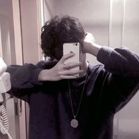 黑白男生风景头像(11)