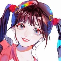 qq女生头像带花环侧面(3)