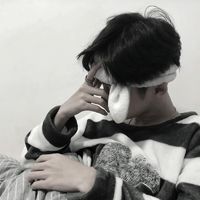 男生侧脸头像孤独头像图片