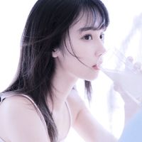 女生头像黑白侧脸长发(19)