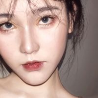 可爱女生头像手机挡脸(3)