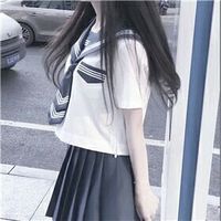 女生头像黑白衣服条纹(9)