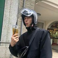黑白男生高冷头像侧脸(18)