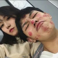 狗狗和主人的情侣头像(8)