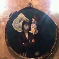 简笔画情侣头像彩色(16)