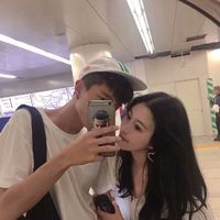 傻傻的真人情侣头像
