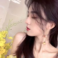 可爱半脸女生头像(7)