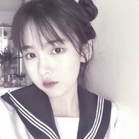 唯美清新女生侧影头像(7)