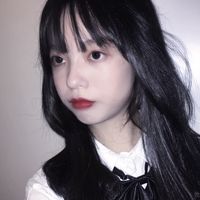 梳两个辫子的女生头像(4)