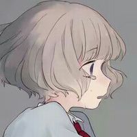 粉色无面人情侣头像(12)