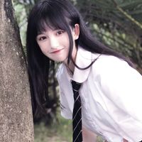 微信彩色铅笔画头像女生(4)