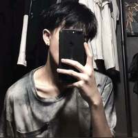 黑白男生无脸头像(9)