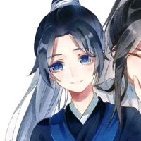 抖音古风情侣头像一对蓝色(4)