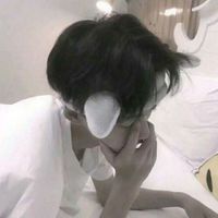 qq头像可爱男生黑白(18)