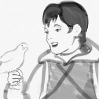搞怪简笔画情侣头像一对(17)