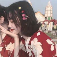 qq头像女生挽头