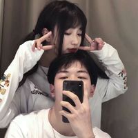 qq真人唯美情侣头像图片(20)