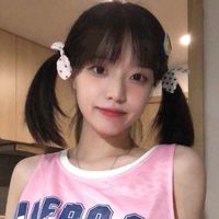 二次元短发侧脸黑白头像女生头像(14)