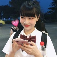 简笔画学生头的女生头像(2)
