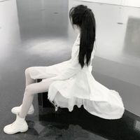 背影女神短发伤感头像女生头像(6)