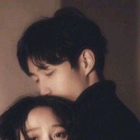 简笔画圣诞版情侣头像(17)