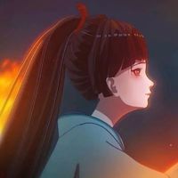 男左女右的情侣二次元黑色头像(11)