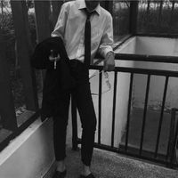 黑白沉默男头像男生(20)