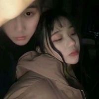 情侣头像小孩烟背景灰(5)