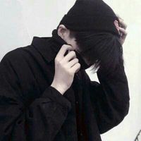 男生高冷唯美头像侧脸头像黑白图片(18)