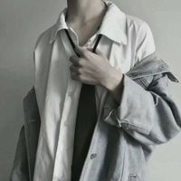 侧面黑白男生头像(15)