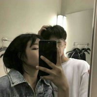 两眼爱心的情侣头像(12)