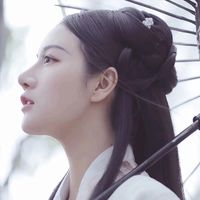 清纯侧面女生头像图片(8)
