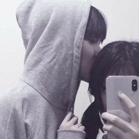 狗戴斗笠情侣头像