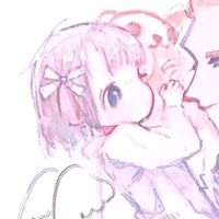 情侣头像粉色系真人一左一右