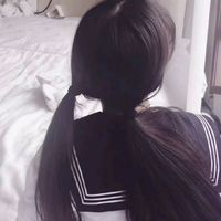 粉色黑色头像女生(18)