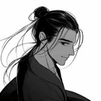 二次元qq男生头像黑白(14)
