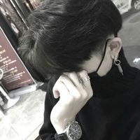 qq头像男生帅气冷酷 黑白 背影(5)