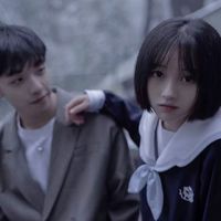男蓝女粉单人情侣胳膊形成心形头像(8)