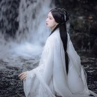 银色古装衣服图片女生头像(20)