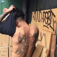 男生蓝色衬衣背影头像(9)