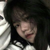 黑白女生头像侧面短发
