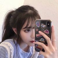 微信头像侧脸女扎马尾(9)