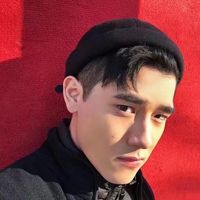 男生颓废吸烟头像黑白(6)
