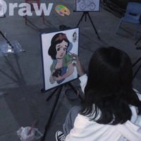 女生水彩画头像高清