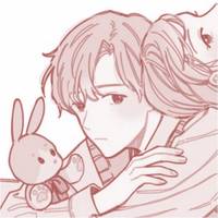 情侣头像一男一女对望(16)