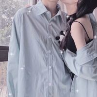 蓝色校服系情侣头像图片(16)