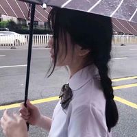微信素描背影女生头像图片(10)