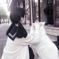 素描背影图片伤感头像女生头像(12)
