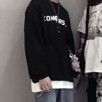黑白侧影情侣头像(9)
